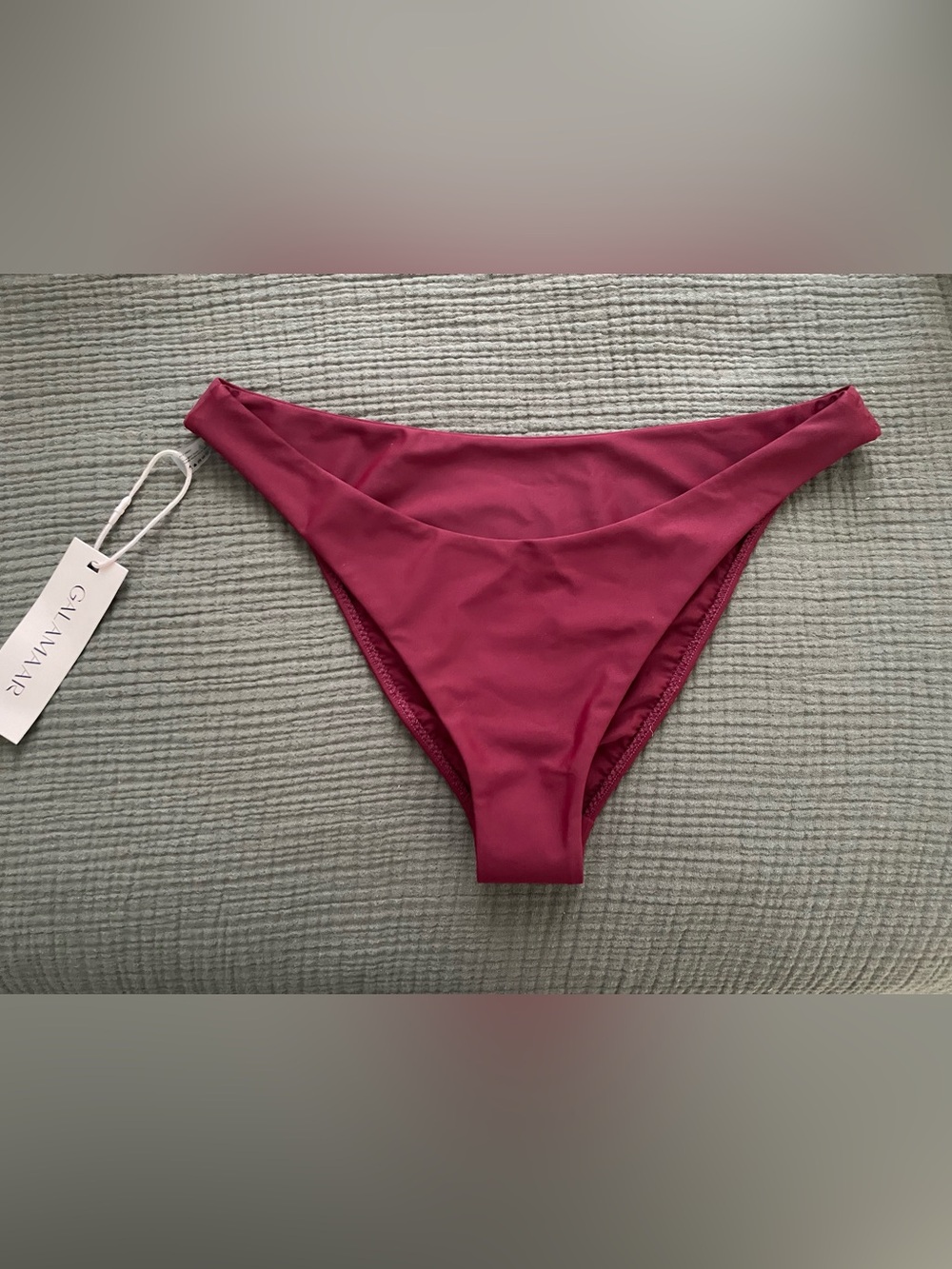 Galamaar Curve Brief Bottom Brown Garnet Size Large NWT